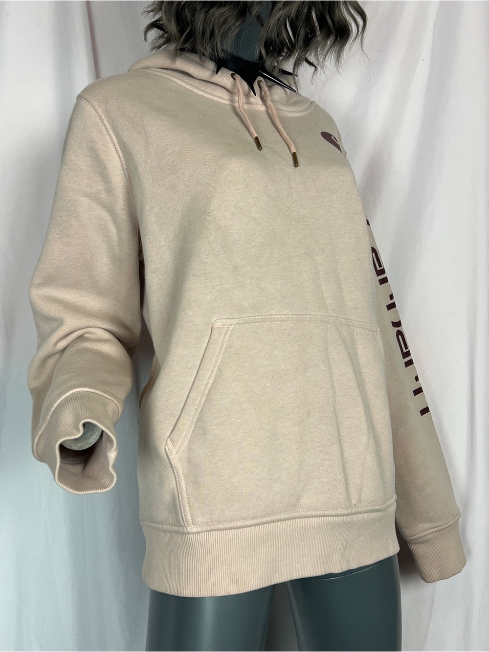 Carhartt Ash Rose Pink & Burgundy Hoodie